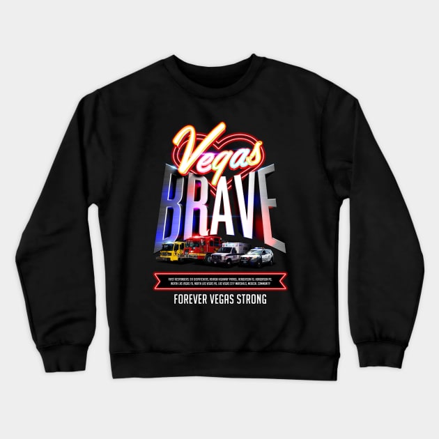 Vegas Brave Crewneck Sweatshirt by dmlofton702